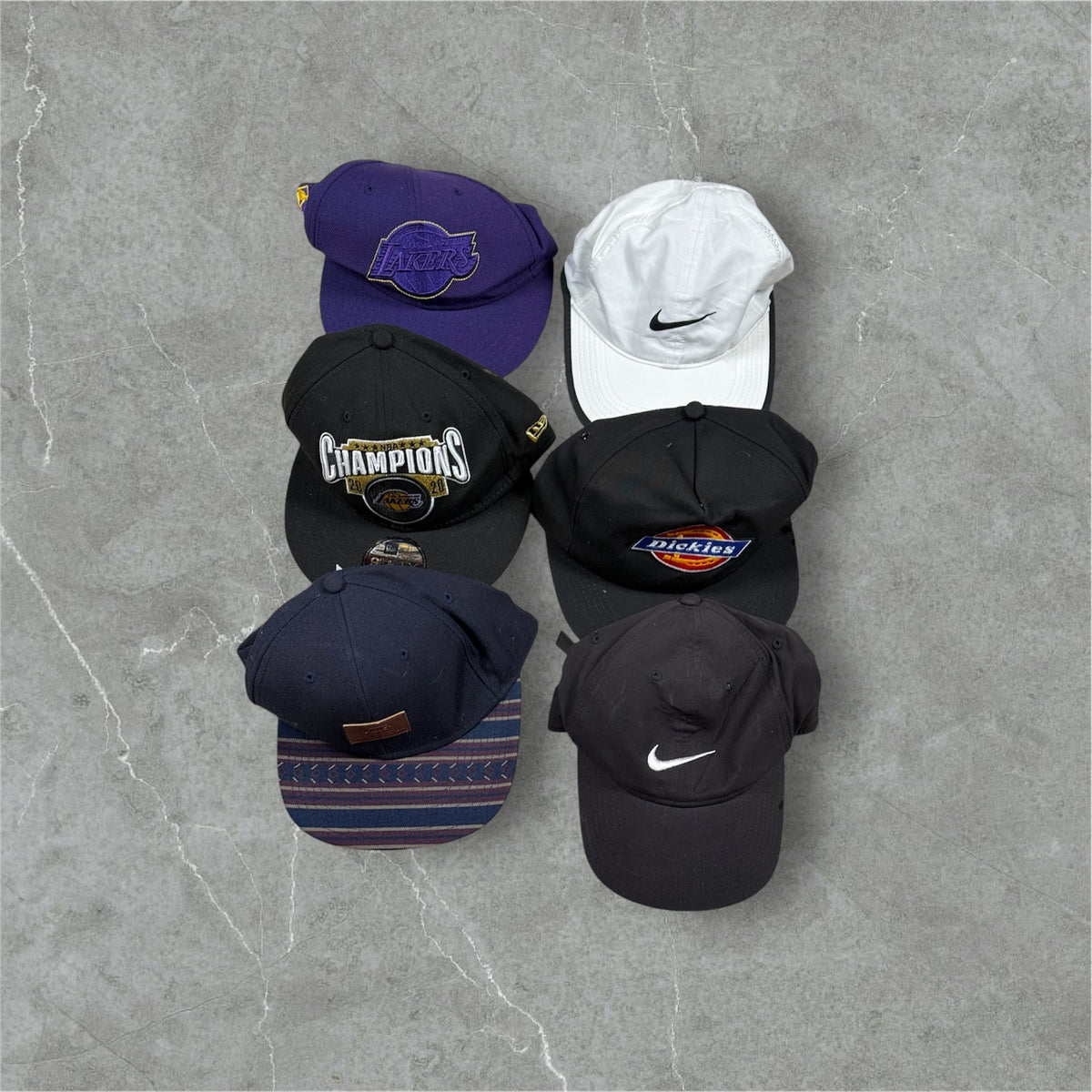 6x Vintage Cap